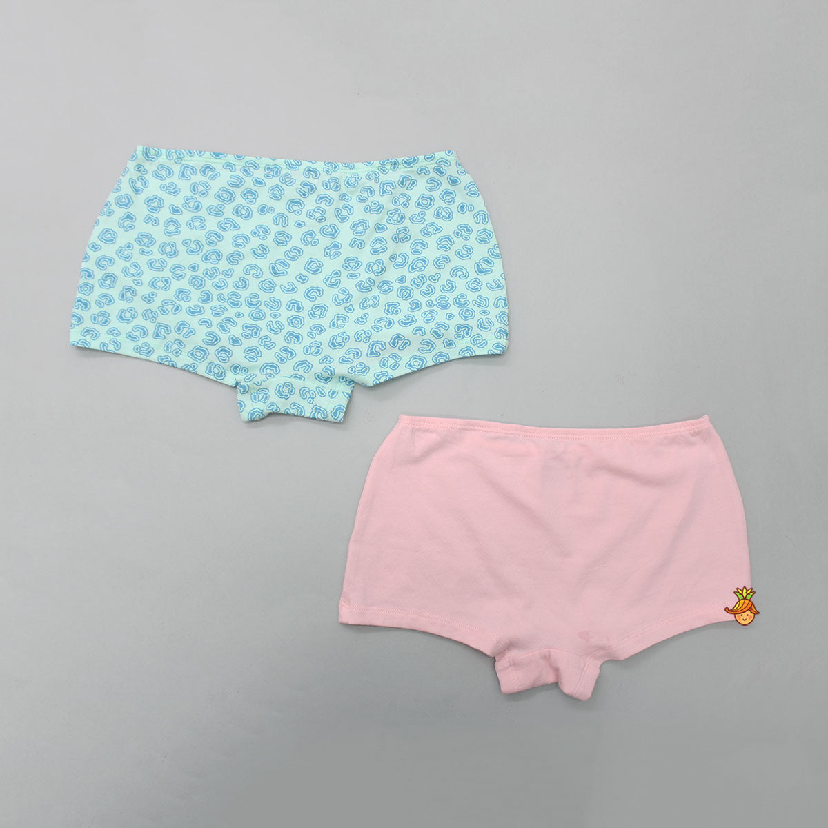 Pink And Blue Boyshort Panties - Set of 2