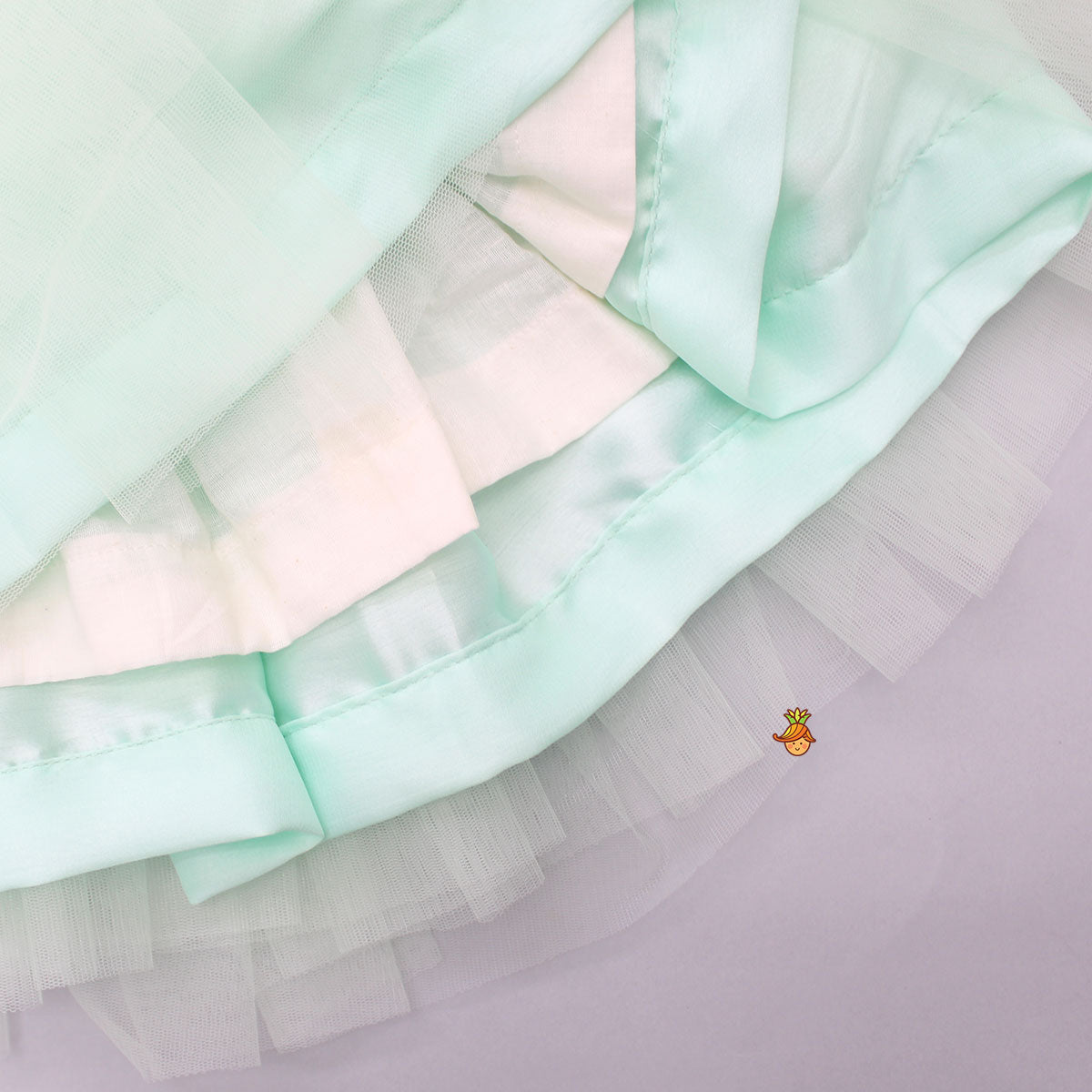 Pre Order: Sequins Butterflies Embellished Yoke Flared Dress