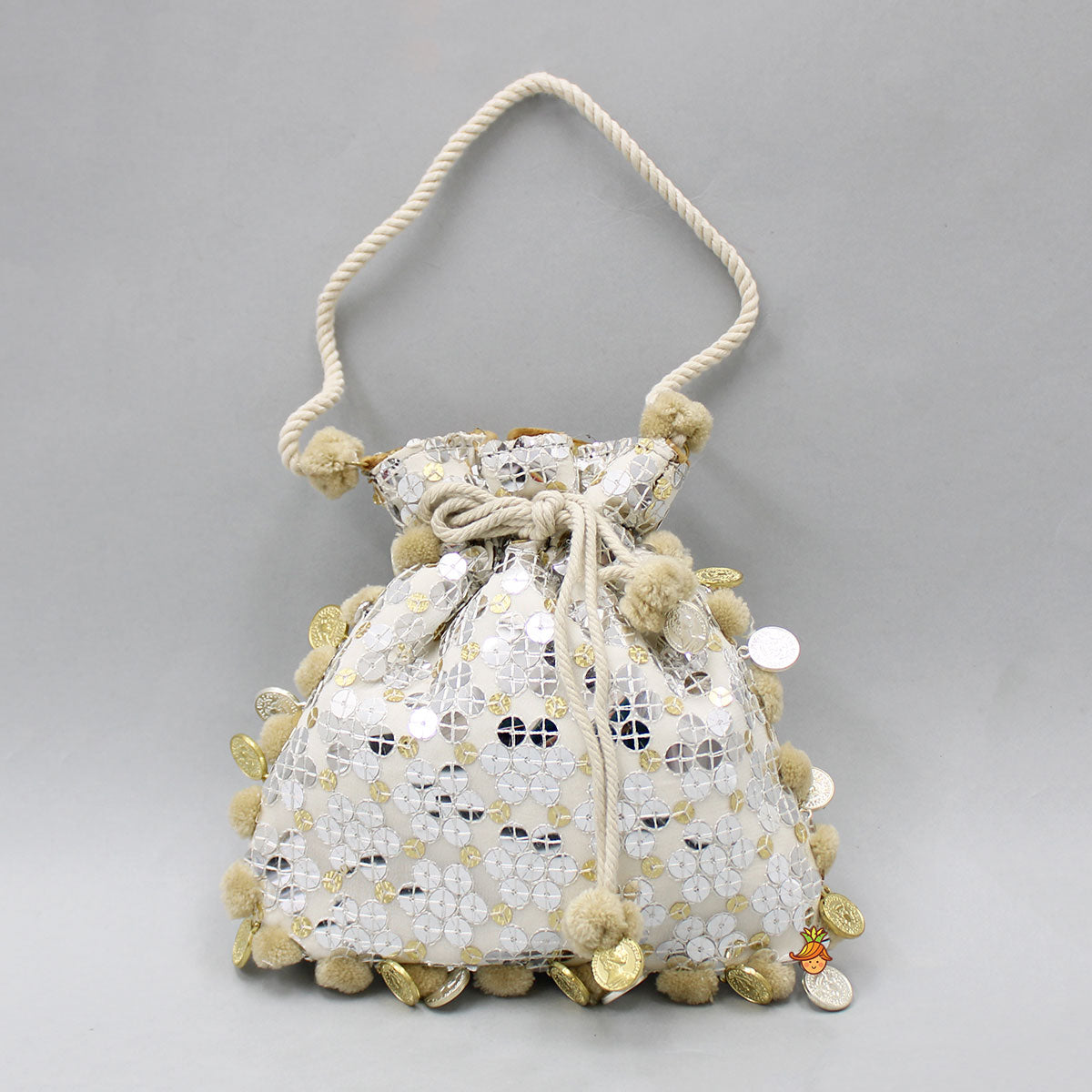 Pre Order: Dazzling Sequins Embellished Potli Bag