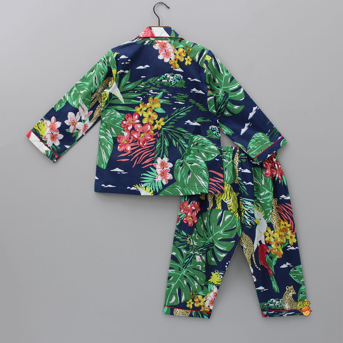 Pre Order: Jungle Theme Printed Cotton Sleepwear