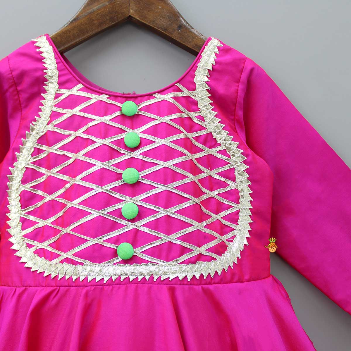 Pre Order: Gorgeous Gota Lace Work Pink Anarkali