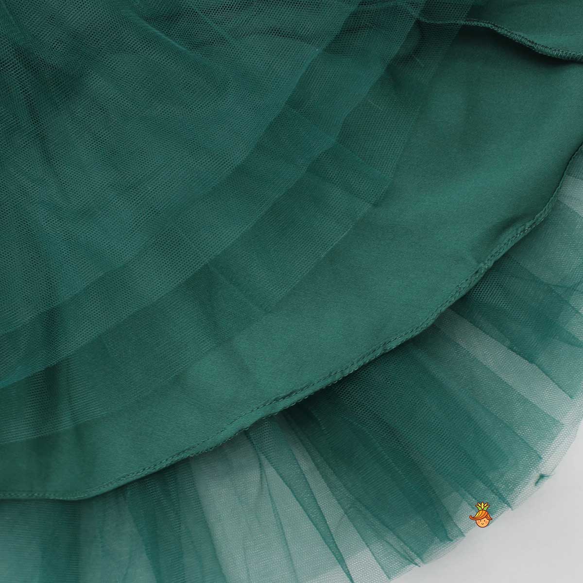 Pre Order: Charming Green Ruffled One Shoulder Dress