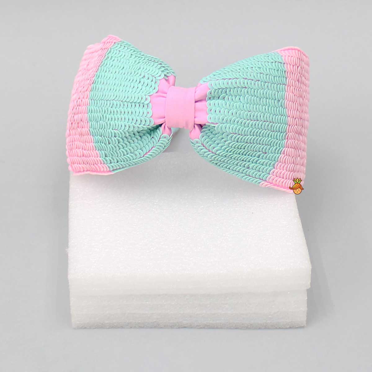 Multicolour Sequined Knot Hair Band