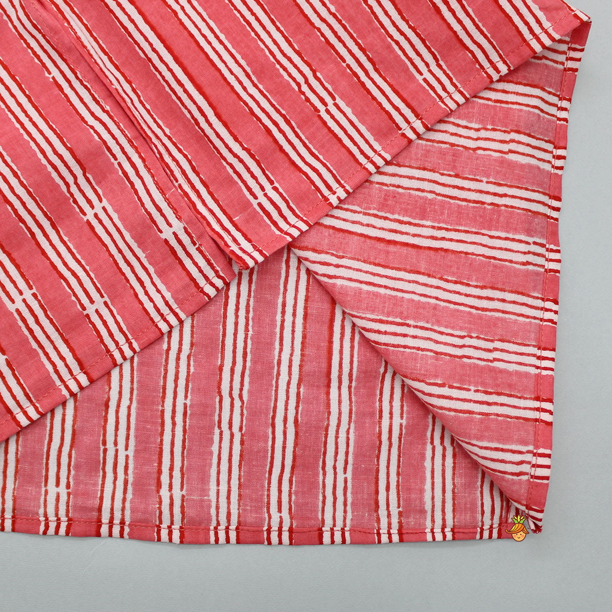 Pre Order: Striped Peach Sleepwear