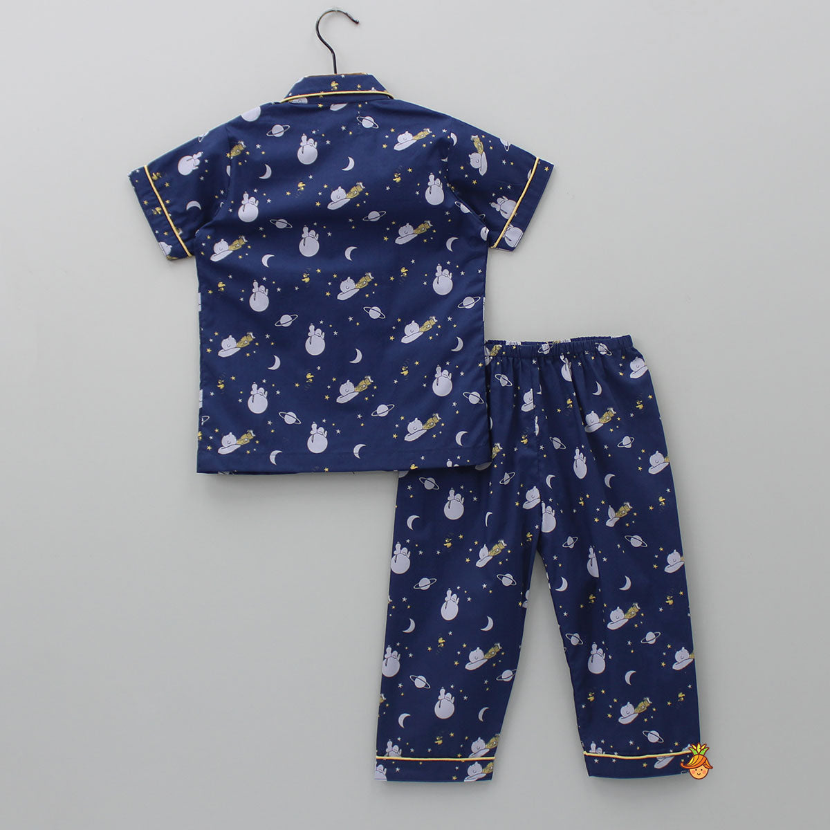 Night Theme Printed Blue Sleepwear